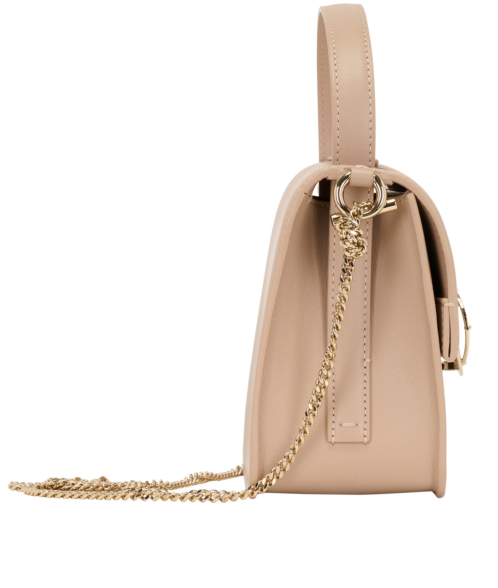 Penelope, &pound;550, Handbags, Beige, Leather, Side view